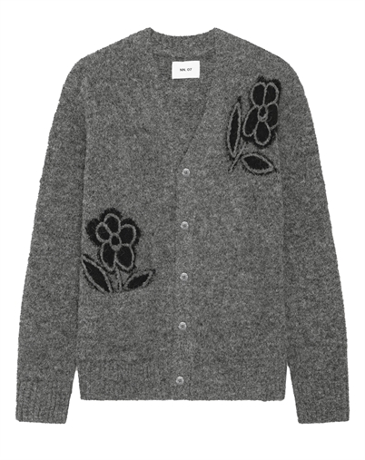NN. 07 - Kyle 60021 Cardigan - Dark Grey Melange 